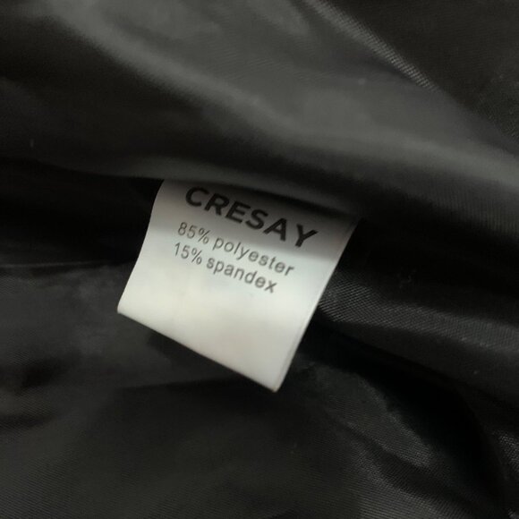 NWT $89 CRESAY Bomber Jacket Sequin Fitted Gold Sequence Zip Up Blazer SZ Small - Picture 6 of 7